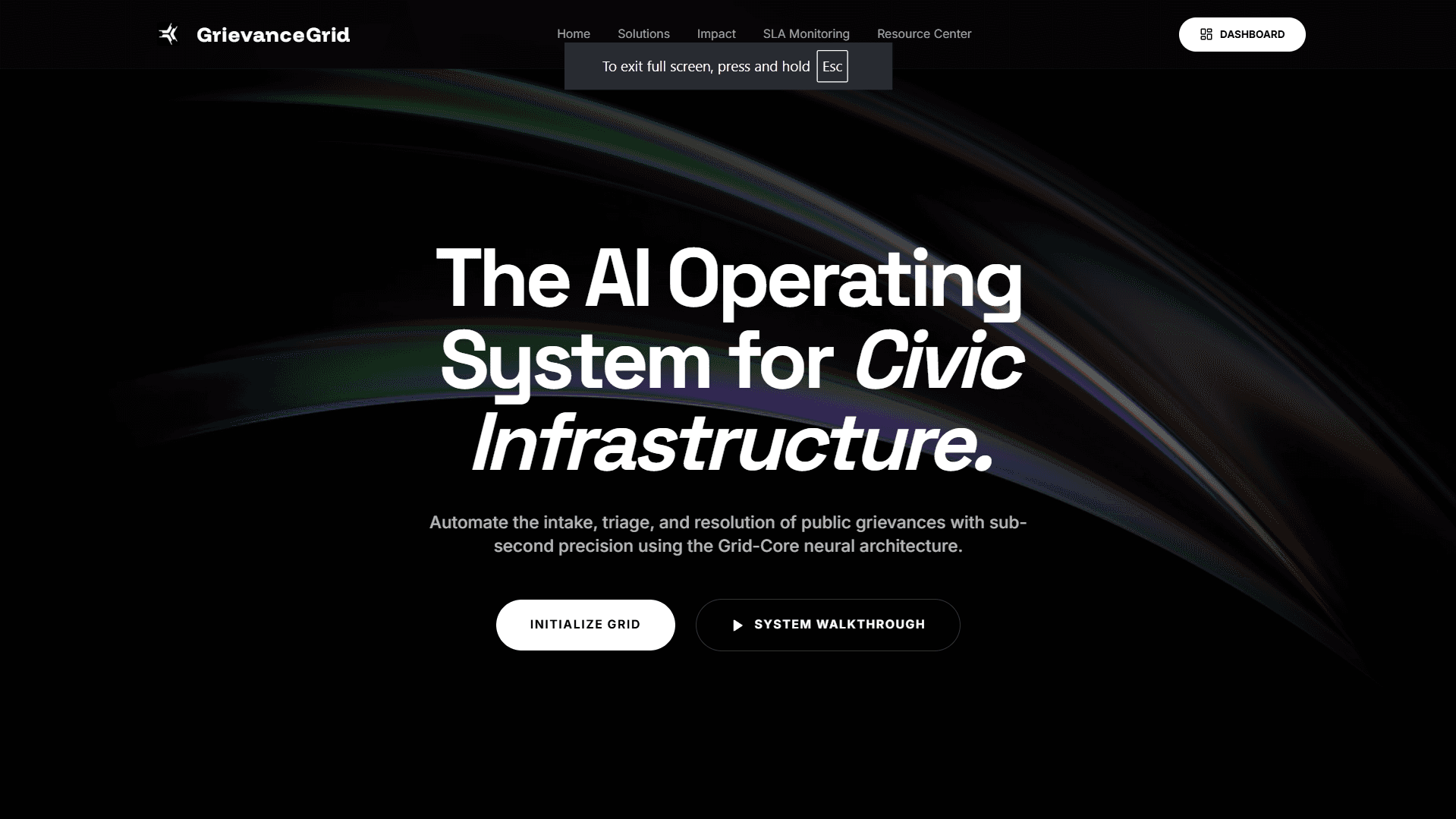 GrievanceGrid - Main Interface
